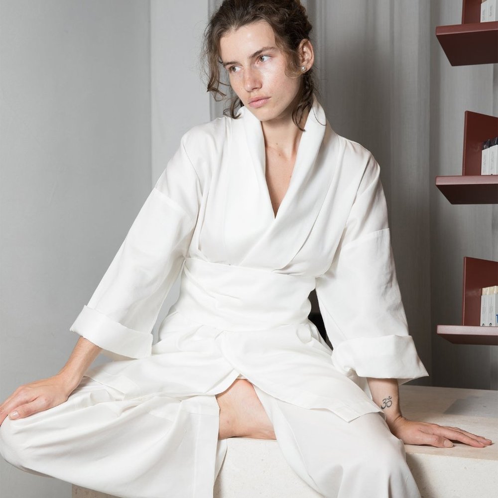 Tencel kimono suit
